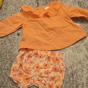 Carter's Just One You Newborn Girl Floral Coral Outfit